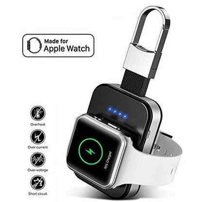 Cargador inalámbrico para Apple Watch con llavero