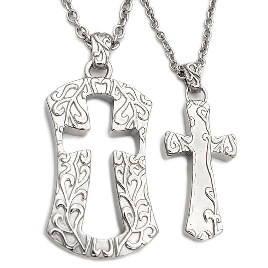 Collares de cruces para parejas