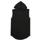 Male Sleeveless T-shirts Hooded