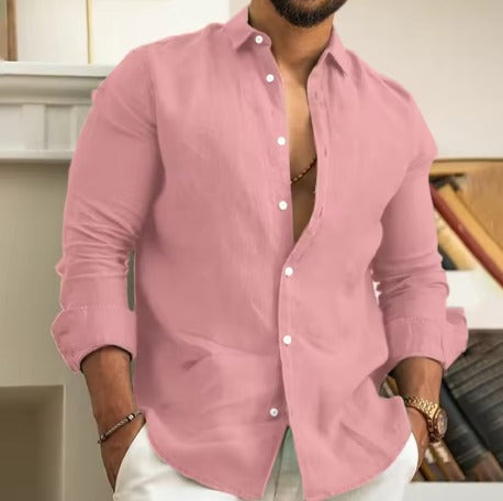 Men's Casual Linen Shirt