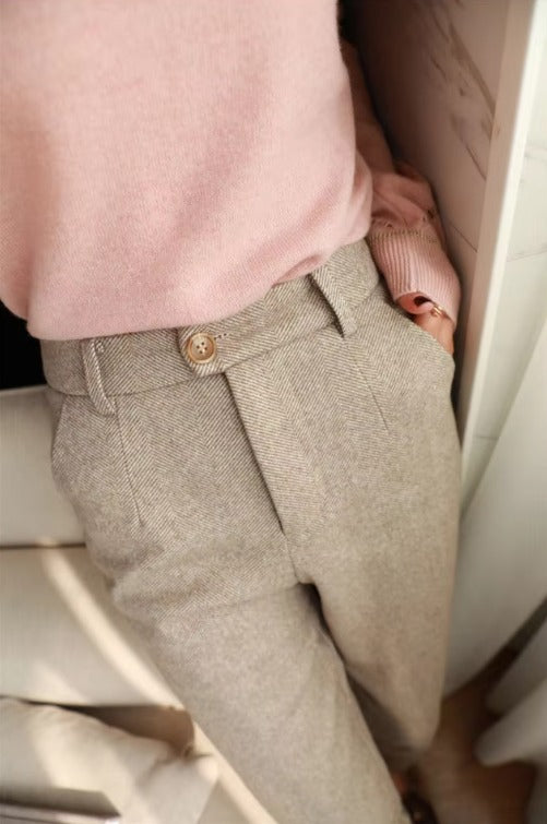 Woolen Pants Women's Harem Pencil Pants