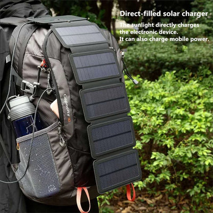 Cargador solar plegable