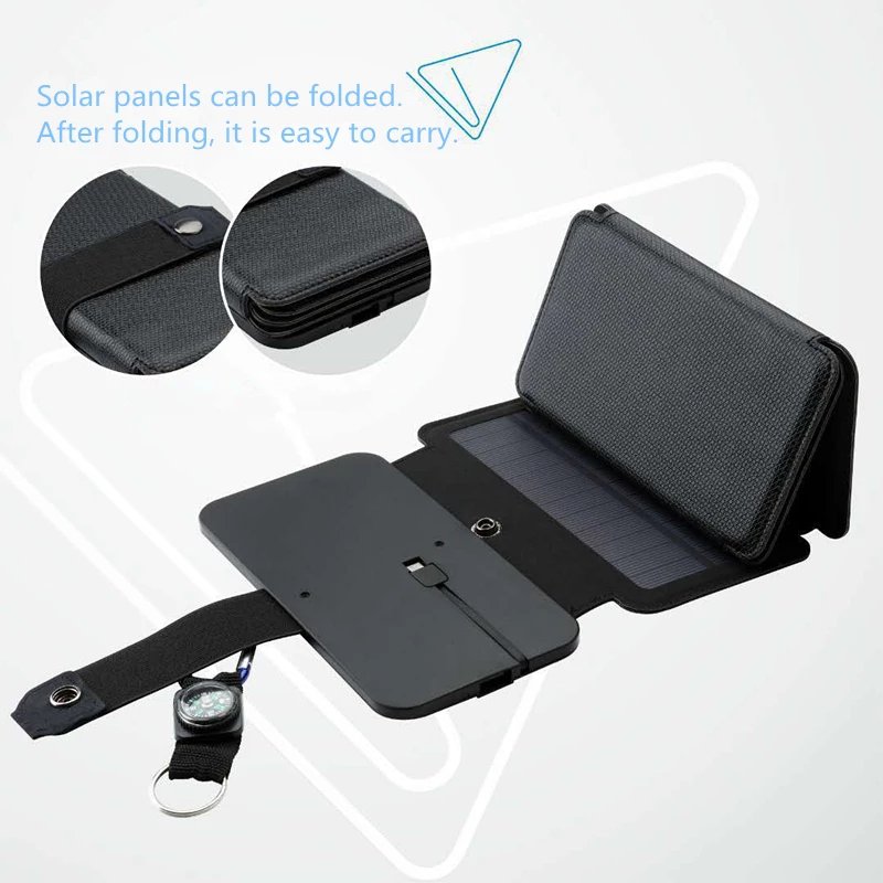 Cargador solar plegable