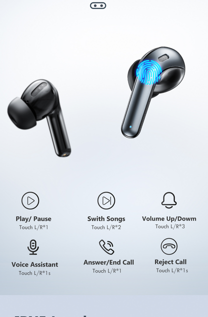 Auriculares TWS con LED y Bluetooth 5.0 para Huawei y iPhone